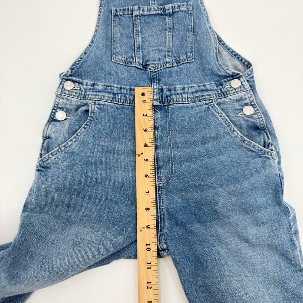 HM Kids Blue Denim Overalls Medium Wash Adjustable Straps Size 10 US 10Y - Picture 4 of 13